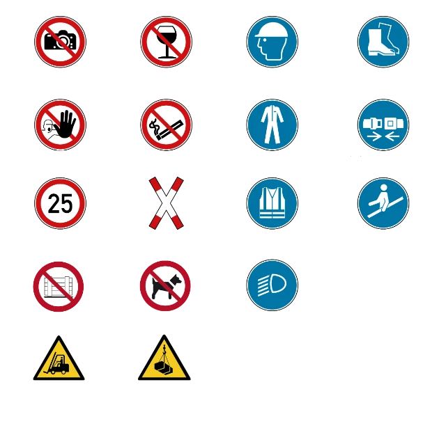 Warnhinweise und Schutzkleidung_Aurubis_Flyer_Arbeitssicherheit_Besucher_deutsch